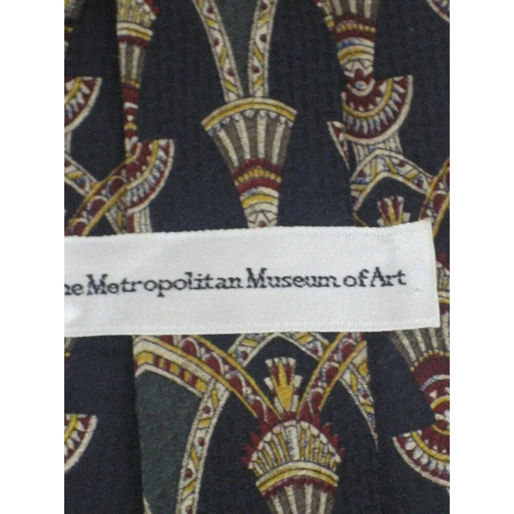 Metroploitan Museum of Art 100% Silk Abstract Design Necktie